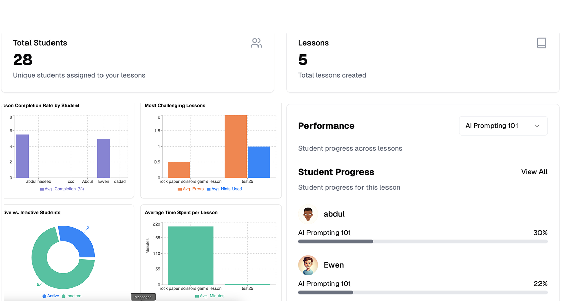 EduSync Platform Interface